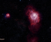 M 8 & M 20 - The Lagoon & Trifid Nebulas